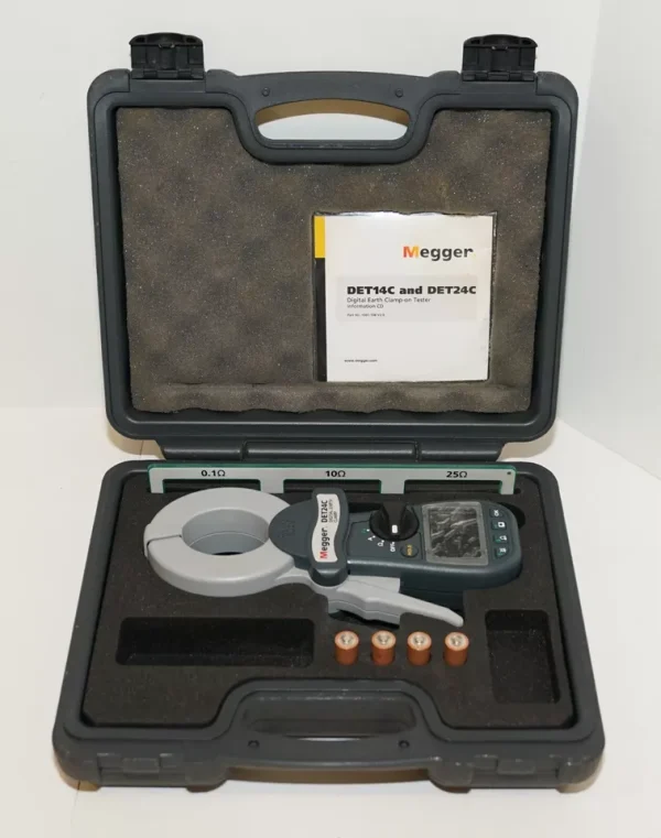 MEGGER DET24C DIGITAL EARTH GROUND & LEAKAGE ELIPTICAL CLAMP METER TESTER OB