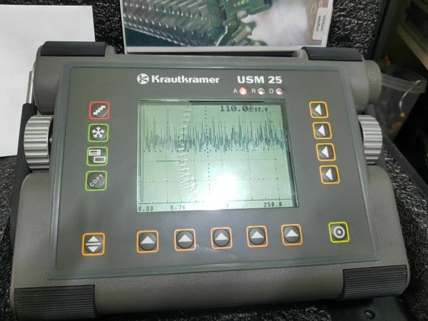 Krautkramer USM 25 DAC Lemo Ultrasonic Flaw Detector w/ Accessory