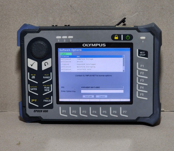 Olympus Panametrics Epoch 600 Ultrasonic Flaw Detector AWS Expanded Datalogger