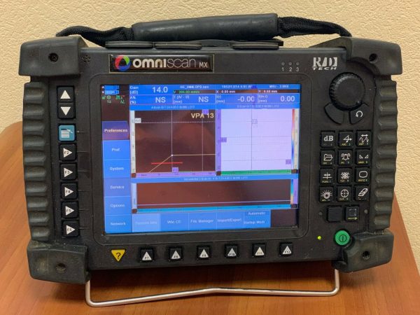Olympus Omniscan MX Mainframe with 32:128PR Phased Array Flaw Detector